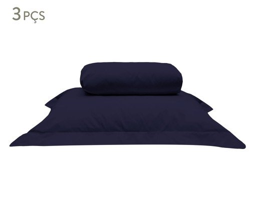 Jogo de Lençol Inferior Tous Les Jours Azul Marinho, blue | WestwingNow