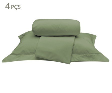 Jogo de Lençol Premium Tous Les Jours Verde Menta 200 Fios