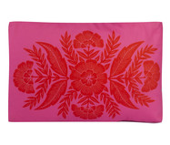Capa de Almofada Suede Pink Floral | WestwingNow