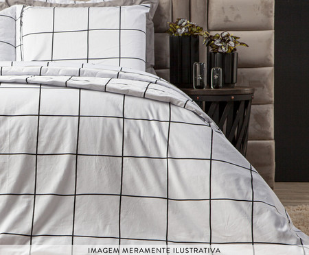 Capa Duvet para Edredom Dupla Face Tous Les Jours Grid | Westwing