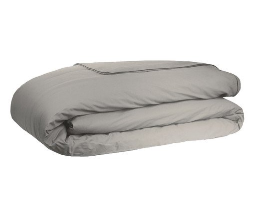 Duvet Colorlife Liso com Vivo Percal Cinza 200 Fios, grey | WestwingNow