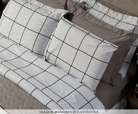 Jogo de Lençol Tous Les Jours Grid 200 Fios | Westwing