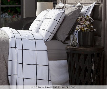 Jogo de Lençol Tous Les Jours Grid 200 Fios | Westwing