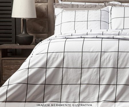 Jogo de Lençol Tous Les Jours Grid 200 Fios | Westwing