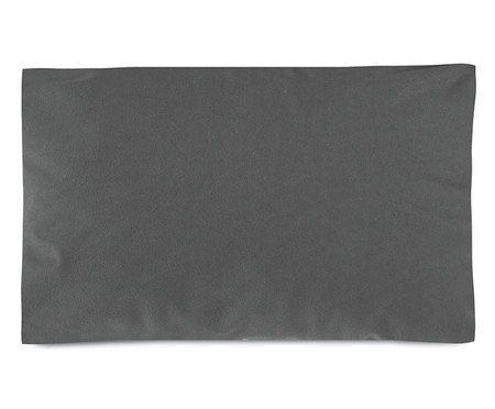 Capa de Almofada Suede Liso Cinza | Westwing