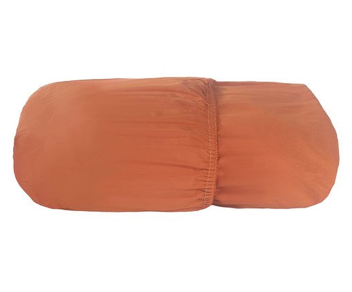 Lençol Inferior Percal Terracota 200 Fios, Terracotta | WestwingNow
