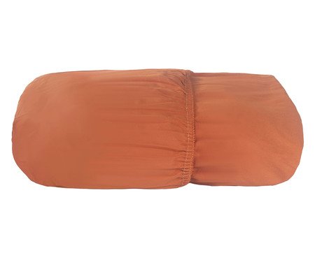 Lençol Inferior Percal Terracota 200 Fios