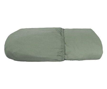 Lençol Inferior Percal Verde 200 Fios