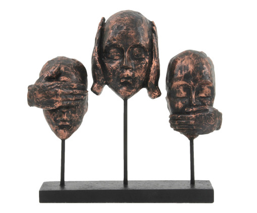 Adorno Trio Silencioso, Bronze | WestwingNow
