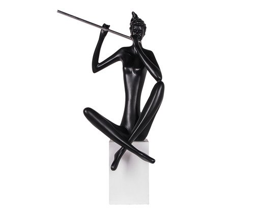 Adorno Flautista Claudio, black | WestwingNow