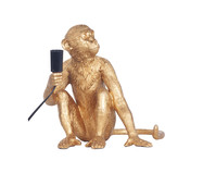Abajur Macaco Sentado Dourado | WestwingNow