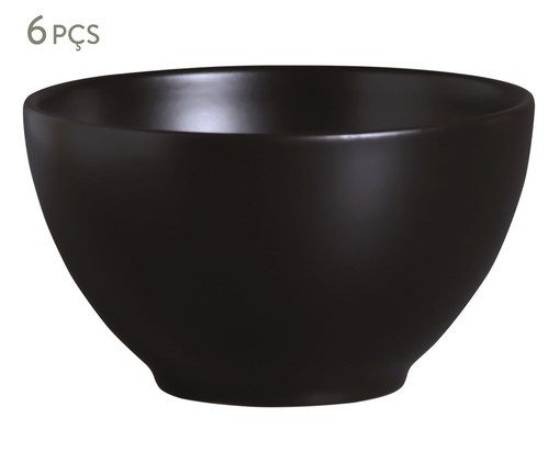 Jogo de Bowls Black Matte Preto, Preto | WestwingNow