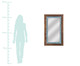 Espelho de Parede Vision Fry - 63X103cm, Marrom, Azul, Espelhado | WestwingNow