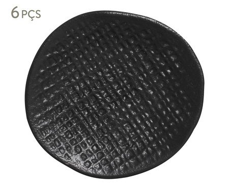 Jogo de Ramequins Juta Preto Matte Preto