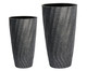 Jogo de Vasos de Piso Clay - Cinza, Cinza Escuro | WestwingNow