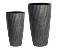 Jogo de Vasos de Piso Clay - Cinza | WestwingNow