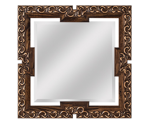 Espelho Vazado - Marrom, Marrom, Natural, Espelhado | WestwingNow