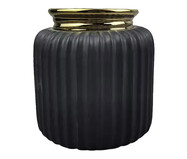 Vaso Weber Preto e Dourado | WestwingNow