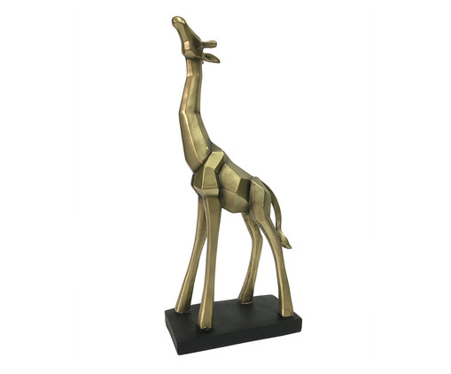 Adorno Girafa Dourado e Preto, Dourado | WestwingNow