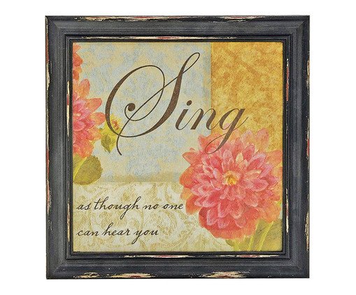 Quadro Sing, Marrom | WestwingNow