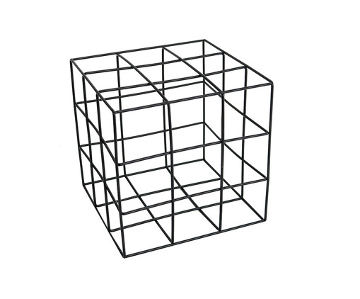 Cubo Decorativo Nagold Preto, Preto | WestwingNow