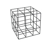 Cubo Decorativo Nagold Preto | WestwingNow