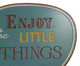 Placa para Parede Little Things, Colorido | WestwingNow