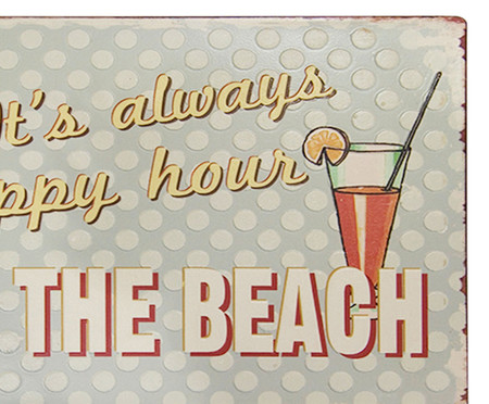 Placa para Parede At The Beach | WestwingNow