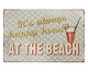Placa para Parede At The Beach, Colorido | WestwingNow