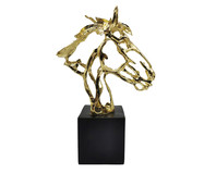 Adorno Cavalo Preto e Dourado | WestwingNow