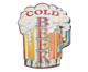 Placa para Parede Cold Beer, Vermelho | WestwingNow