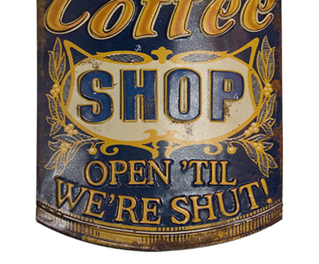 Placa para Parede Coffee Shop | WestwingNow