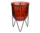 Cachepot com Suporte Chang Vermelho, Vermelho | WestwingNow