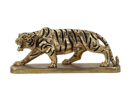 Adorno Tigre Dourado e Preto, Amarelo | WestwingNow
