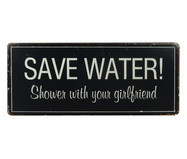 Placa para Parede em Bambu Save Water | WestwingNow