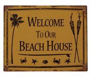 Placa para Parede Welcome To Our Beach House | WestwingNow
