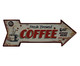 Placa para Parede Fresh Brewed Coffee, Vermelho | WestwingNow