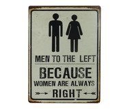 Placa para Parede Men To The Left | WestwingNow