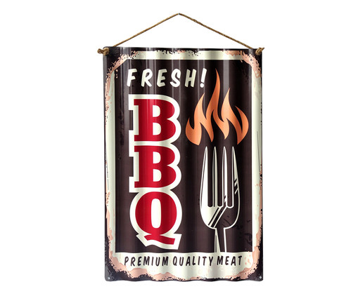 Placa para Parede BBQ, Vermelho | WestwingNow