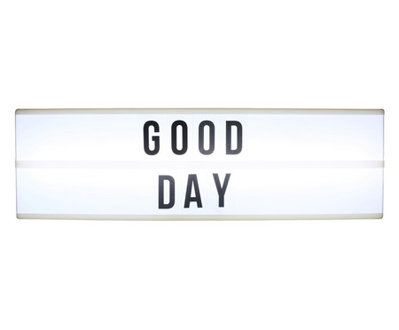 Luminária de Mesa Led Letras Good Day