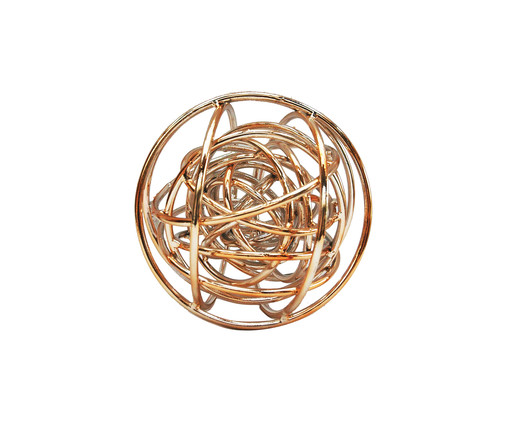 Esfera Decorativa Joanes Dourada, Laranja | WestwingNow