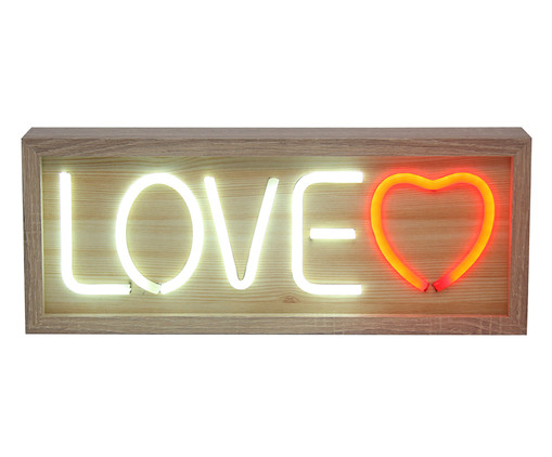 Luminária Decorativa em Led Love 110V, Marrom | WestwingNow