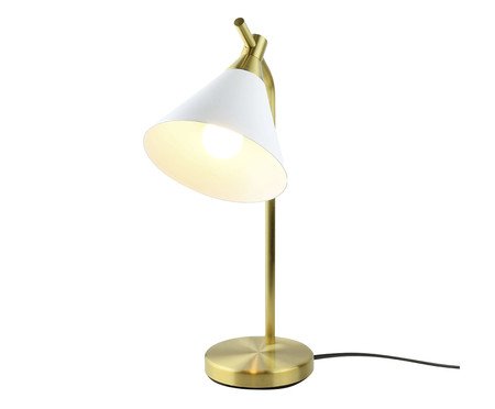 Luminária de Mesa Malta Dourado Lixado Bivolt | Westwing