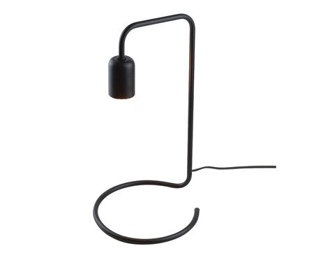 Luminaria de Mesa Frame Rounded Preta | Westwing