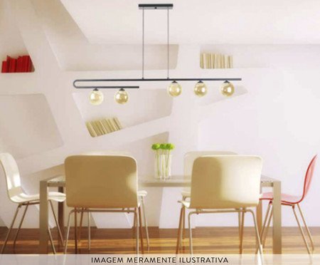 Pendente Orion Preto Bivolt | Westwing
