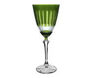 Taça para Água Elizabeth em Cristal Lapidada Verde | WestwingNow