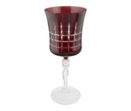 Taça para Água Grace em Cristal Lapidada Vermelha | WestwingNow