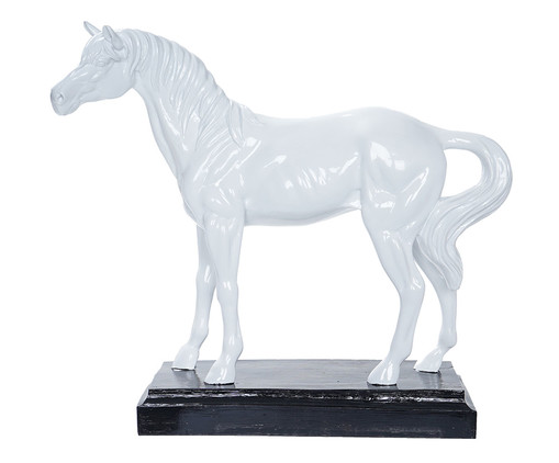 Adorno Cavalo Foratiferla Branco, Transparente | WestwingNow
