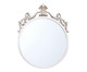Espelho David Branco, Transparente/Dourado | WestwingNow