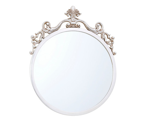 Espelho David Branco, Transparente/Dourado | WestwingNow